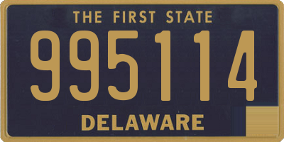 DE license plate 995114