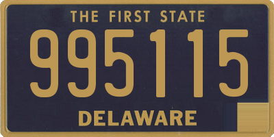 DE license plate 995115