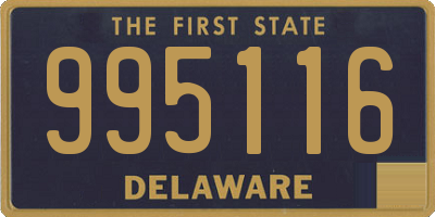 DE license plate 995116