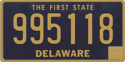 DE license plate 995118