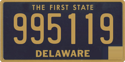 DE license plate 995119