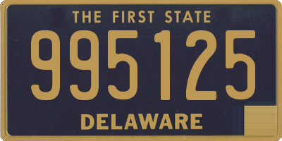 DE license plate 995125