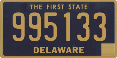 DE license plate 995133