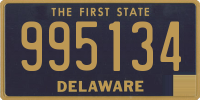 DE license plate 995134