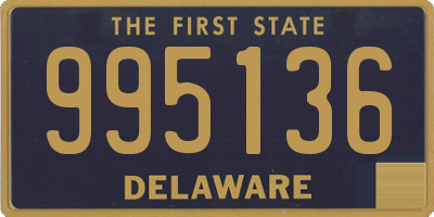 DE license plate 995136