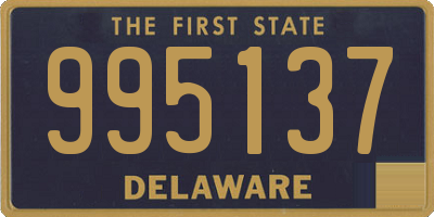 DE license plate 995137