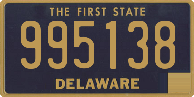 DE license plate 995138