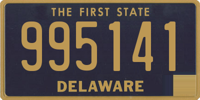 DE license plate 995141