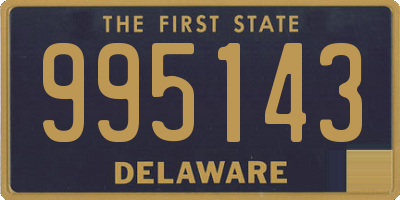 DE license plate 995143