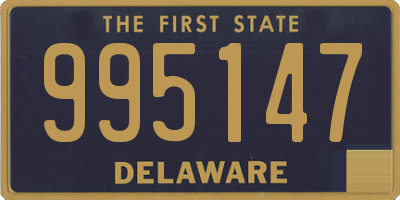 DE license plate 995147