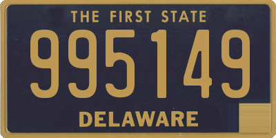 DE license plate 995149