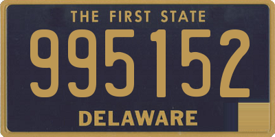 DE license plate 995152