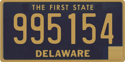 DE license plate 995154