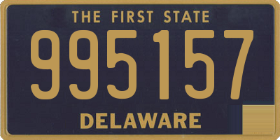 DE license plate 995157