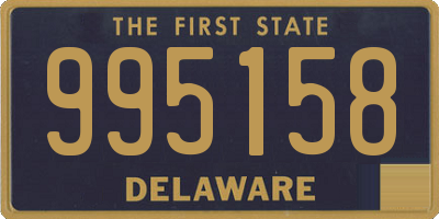 DE license plate 995158