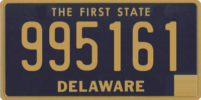 DE license plate 995161