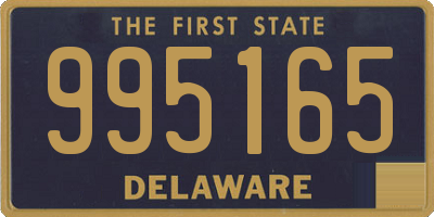 DE license plate 995165