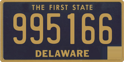 DE license plate 995166