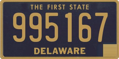 DE license plate 995167