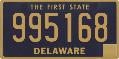 DE license plate 995168