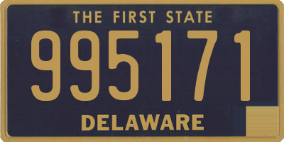 DE license plate 995171