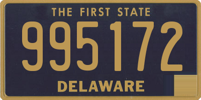 DE license plate 995172