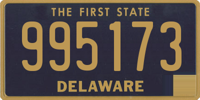 DE license plate 995173