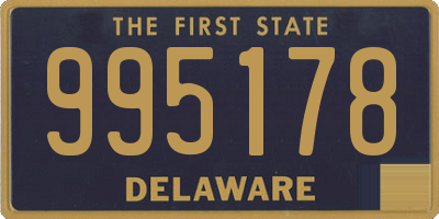 DE license plate 995178