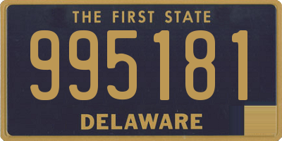 DE license plate 995181