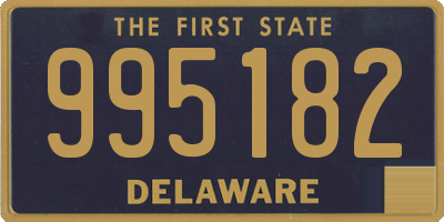 DE license plate 995182