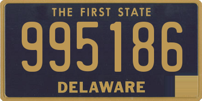 DE license plate 995186