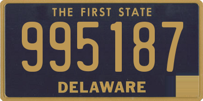 DE license plate 995187