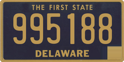 DE license plate 995188