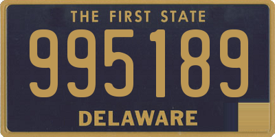 DE license plate 995189