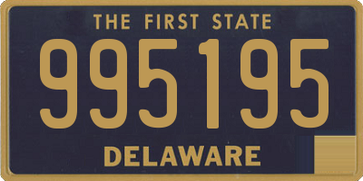 DE license plate 995195