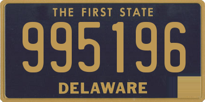 DE license plate 995196