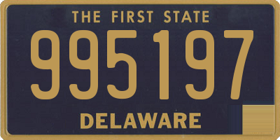 DE license plate 995197