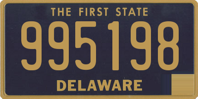 DE license plate 995198