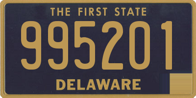 DE license plate 995201