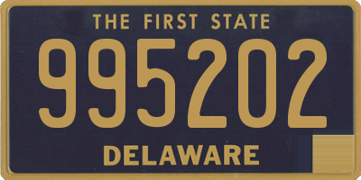 DE license plate 995202