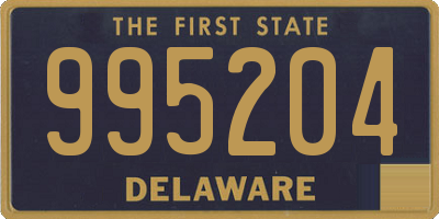 DE license plate 995204