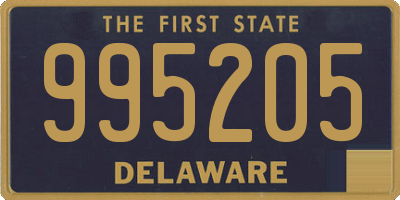 DE license plate 995205