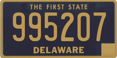 DE license plate 995207