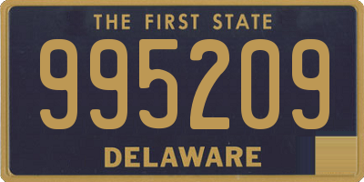 DE license plate 995209