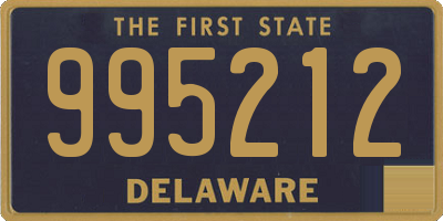 DE license plate 995212