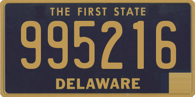 DE license plate 995216