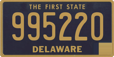 DE license plate 995220