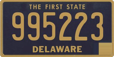 DE license plate 995223