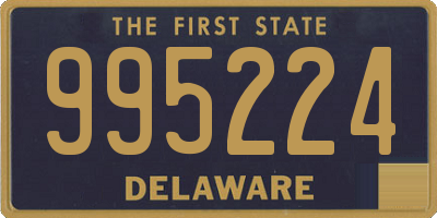 DE license plate 995224