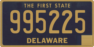 DE license plate 995225